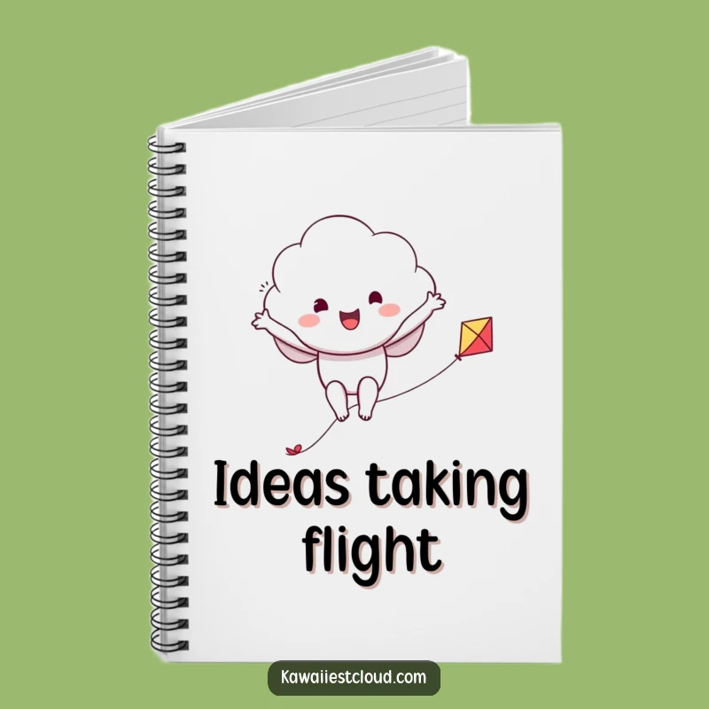 Funny Cloud Kite Rider Notebook: Jot Down Adventures with Spirited Humor