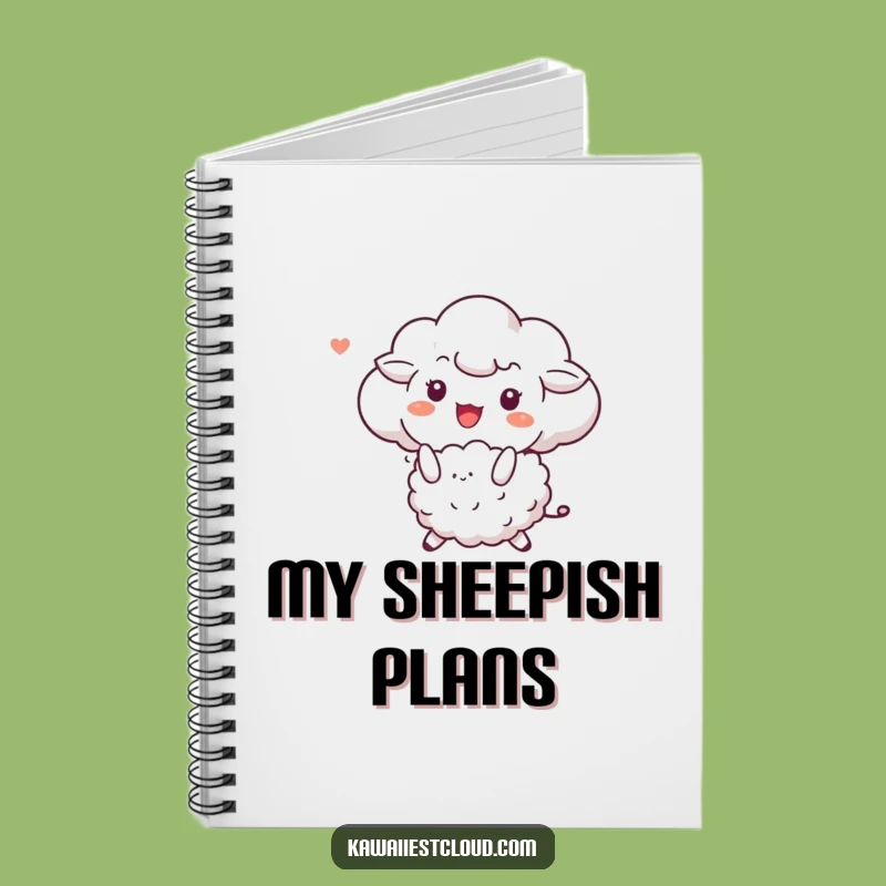 Funny Cloud Sheep Bounce Notebook: Joyful Journal, Perfect Humorous Stationery Gift