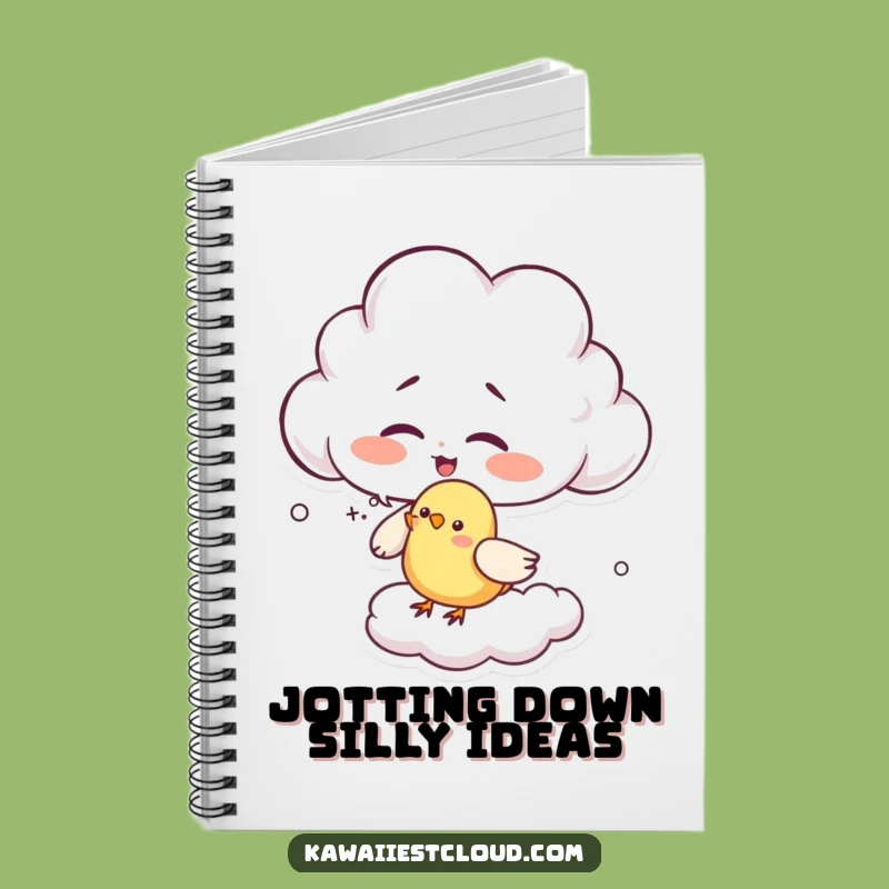 Funny Giggling Cloud Notebook - Jot Down Your Joyful Thoughts