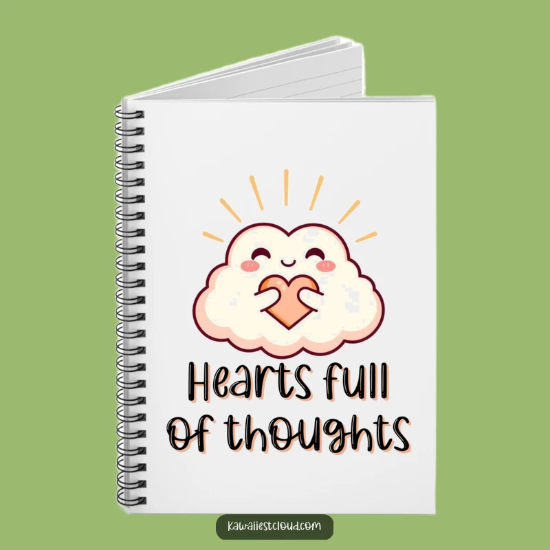 Funny Heart Cloud Notebook: Jot Down Love and Warm Thoughts, Perfect Gift