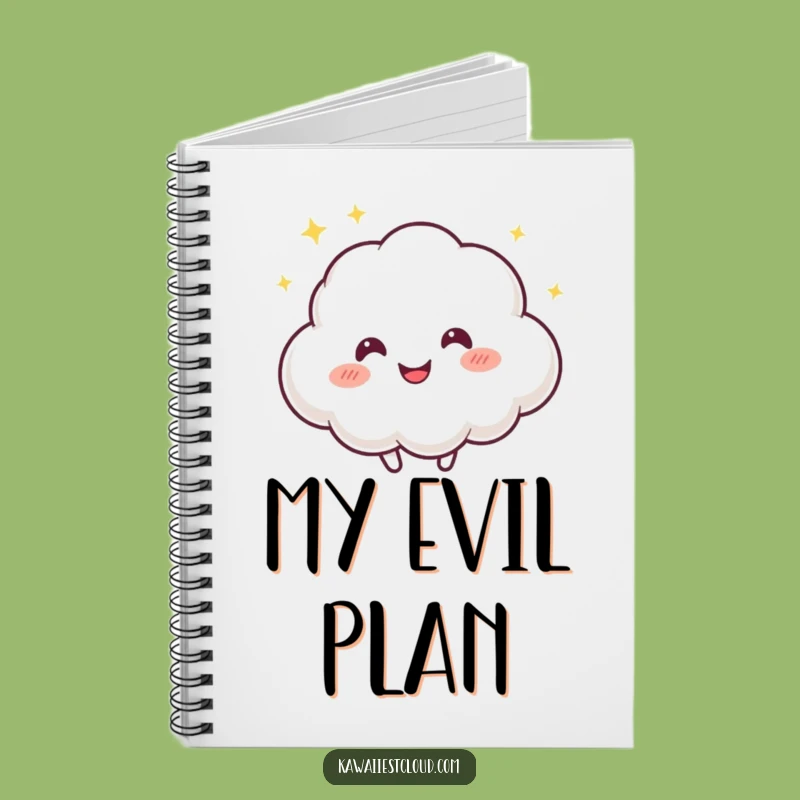 Funny Mischief Cloud Notebook, Playful Journal, Creative Fun Gift