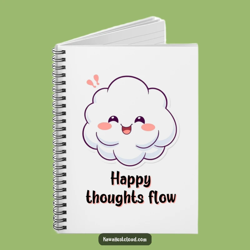 Funny Cloud Happy Sigh Notebook: Lined Character Journal for Cheerful Notes