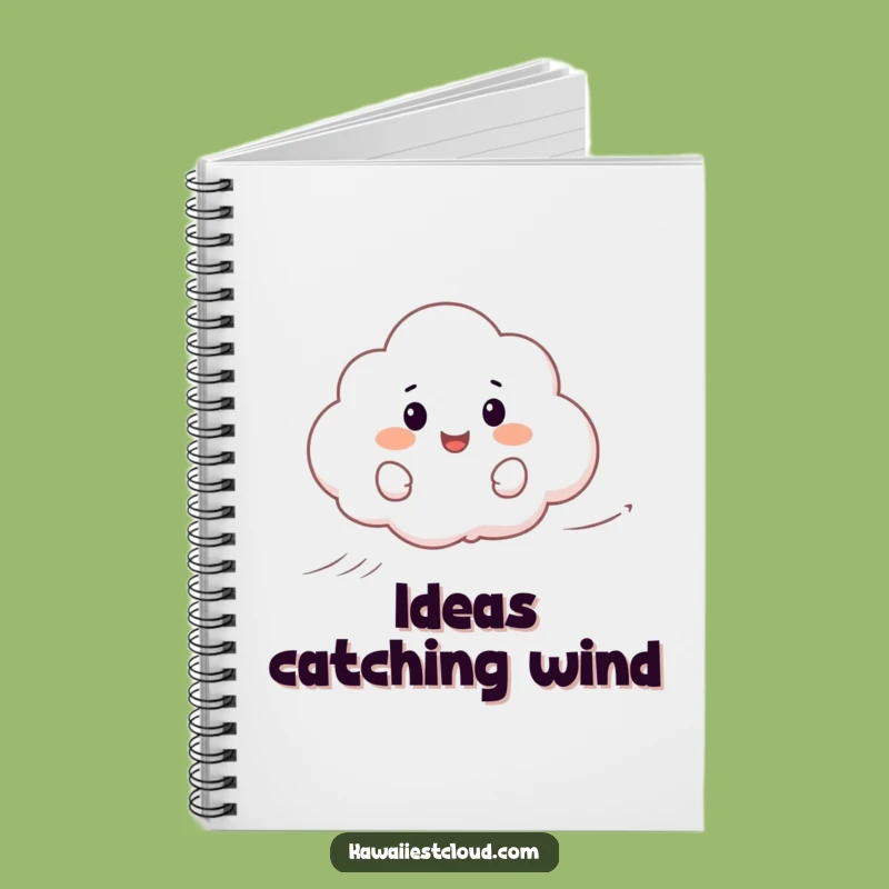 Funny Happy Cloud Surfing Notebook - Jot Down Breezy Ideas
