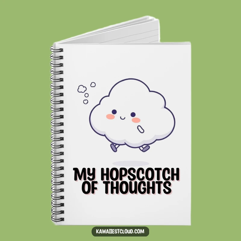 Funny Cloud Hop Notebook - Jot Down Your Bouncy Ideas