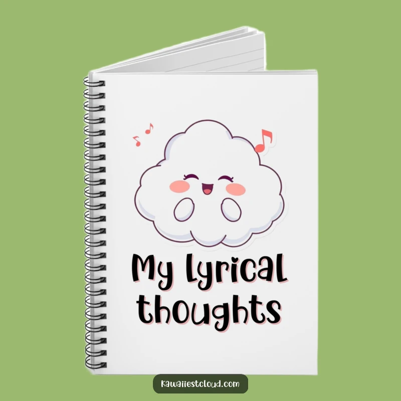 Funny Cloud Singer Notebook: Jot Down Melodies and Ideas Gift