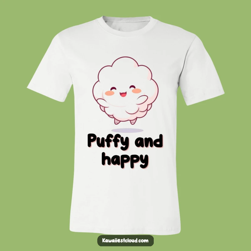 Funny Bouncing Cloud T-Shirt: Rosy Cheeks Character Tee, Adorable Humorous Gift