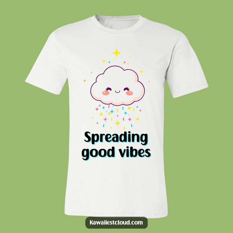 Funny Joyful Cloud T-Shirt - Colorful Showers, Vibrant & Hilarious Gift