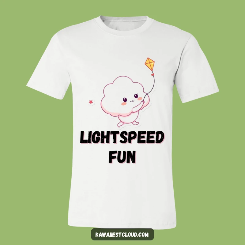 Funny Playful Cloud Kite T-Shirt: Light Chasing Tee, Perfect Humorous Gift