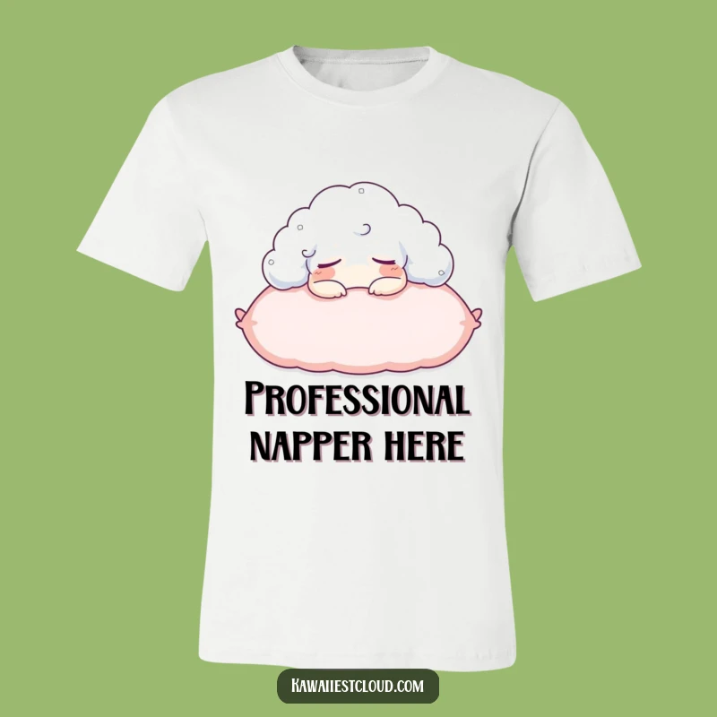 Funny Sleepy Cloud Pillow T-Shirt - Content Nap Tee - Funny Gift