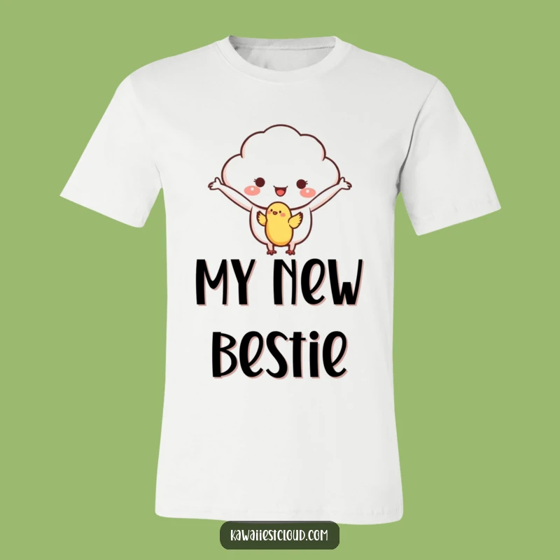 Funny Kind Cloud T-Shirt, Welcoming Bird Hug, Gentle Graphic Tee