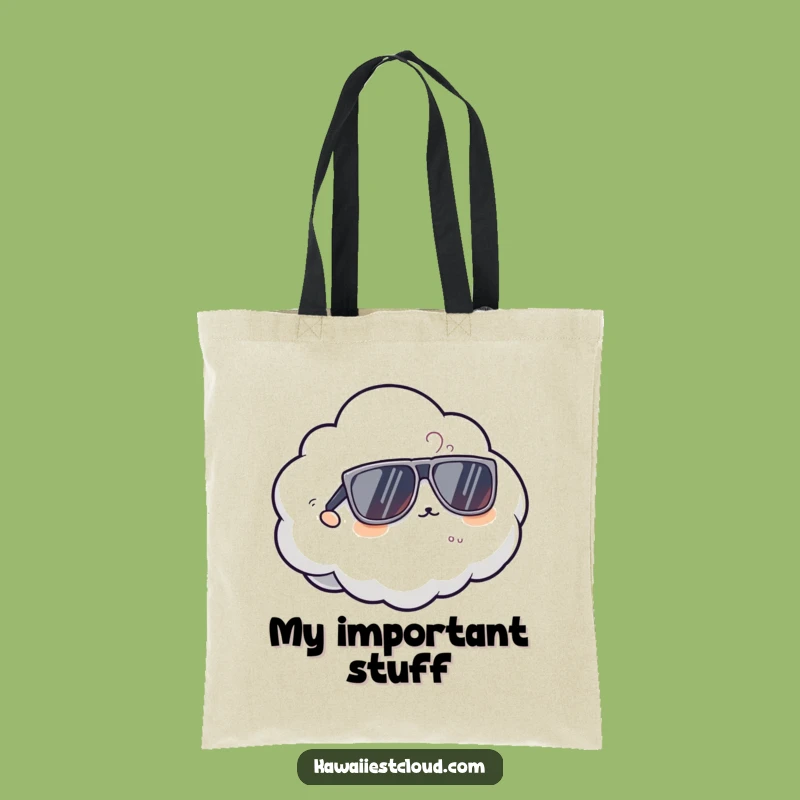 Funny Cool Cloud Tote Bag - Carry Your Coolness Everywhere
