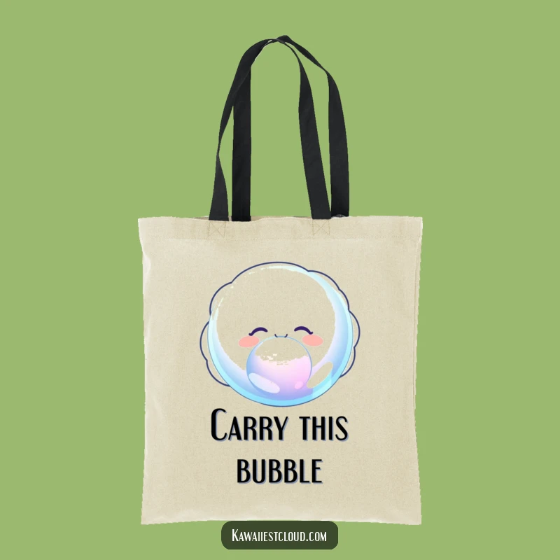 Funny Delighted Cloud Tote Bag: Carry Your Bubble of Joy Hilariously