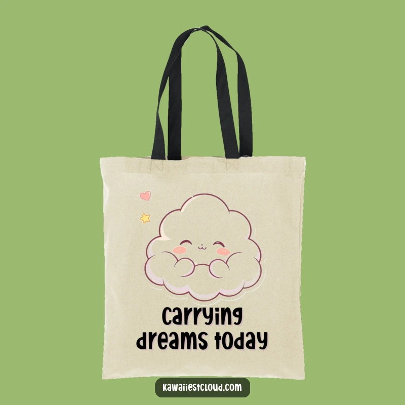 Funny Dreaming Cloud Tote Bag - Serene Style, Perfect Funny Gift!