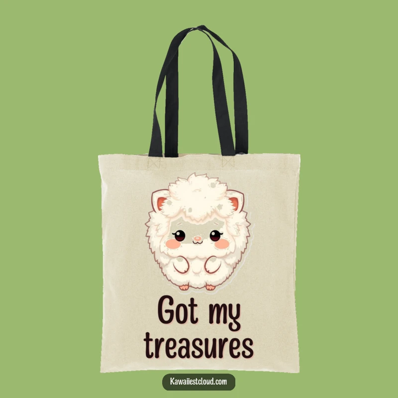 Funny Fluffy Character Tote Bag: Textured Style, Practical Funny Gift for Commuters