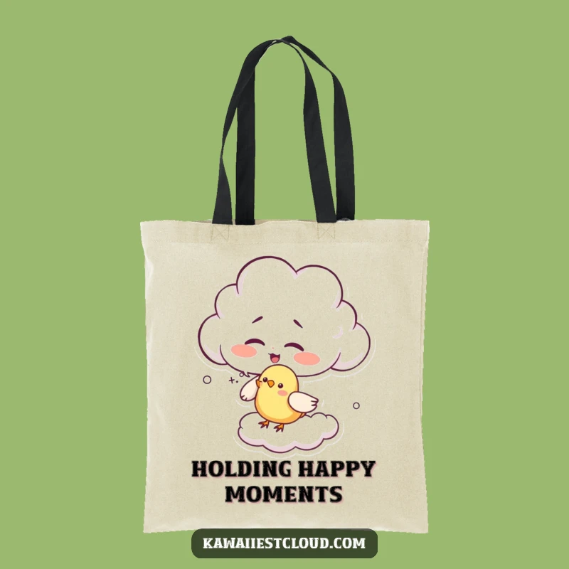 Funny Giggling Cloud Tote Bag - Carry Joy and Laughter