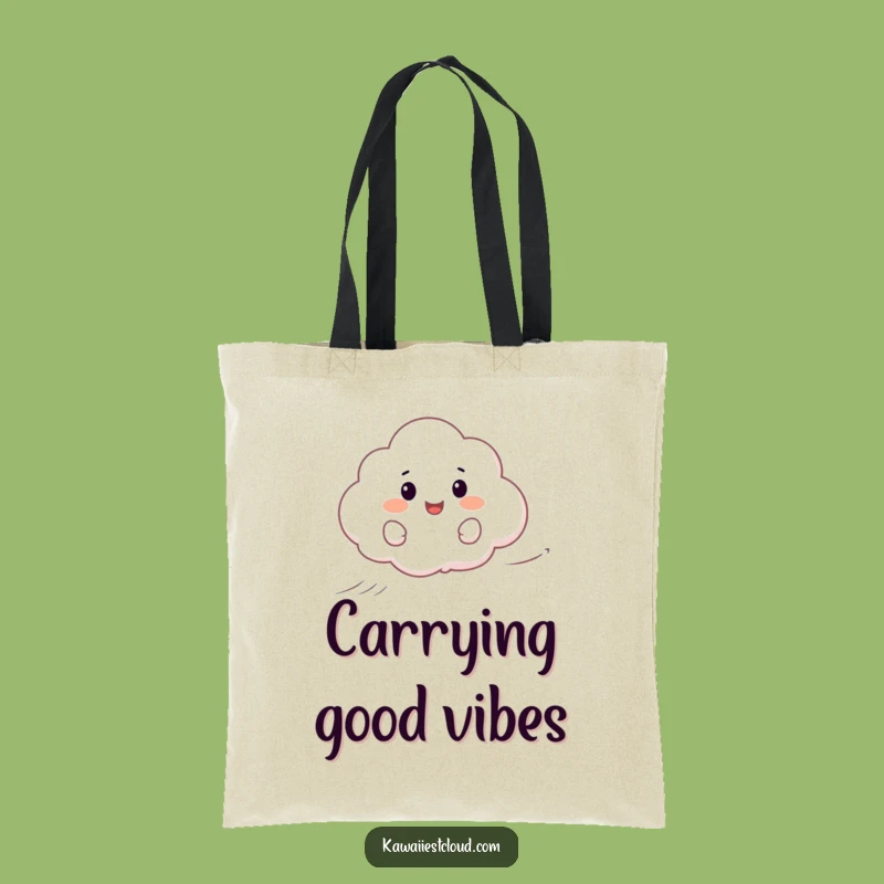 Funny Happy Cloud Surfing Tote Bag - Carry Your Breezy Style