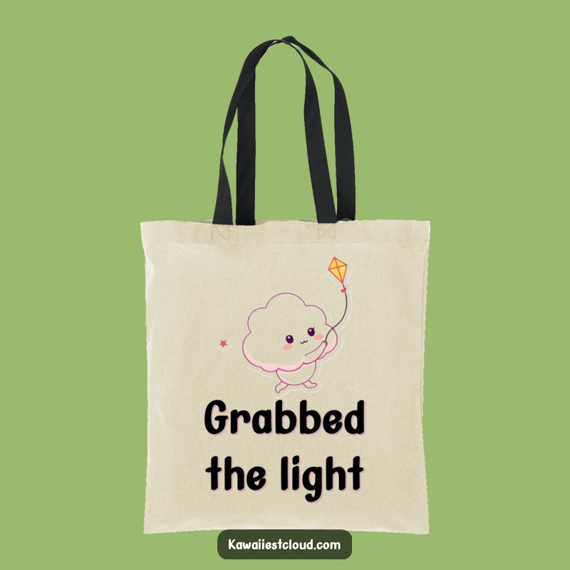 Funny Playful Cloud Kite Tote Bag: Light Carrying, Perfect Humorous Gift