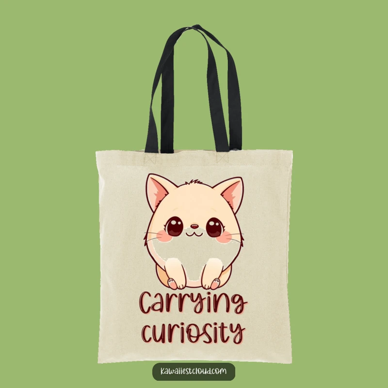 Funny Plump Creature Tote Bag: Carry Your Essentials with Cute Curious Eyes