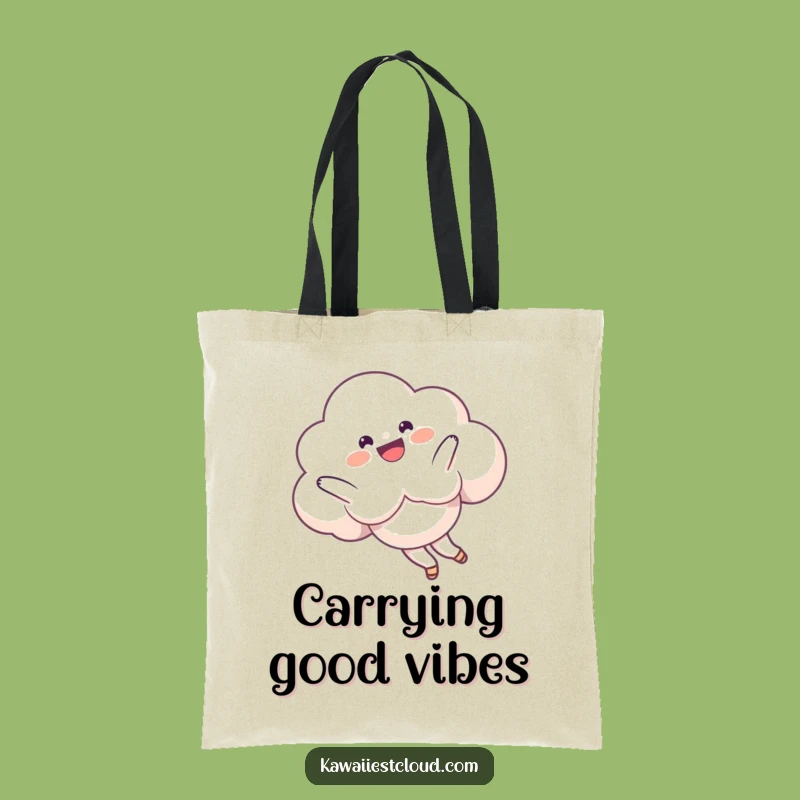 Funny Somersault Cloud Tote Bag: Playful Sky Design, Chic Funny Gift