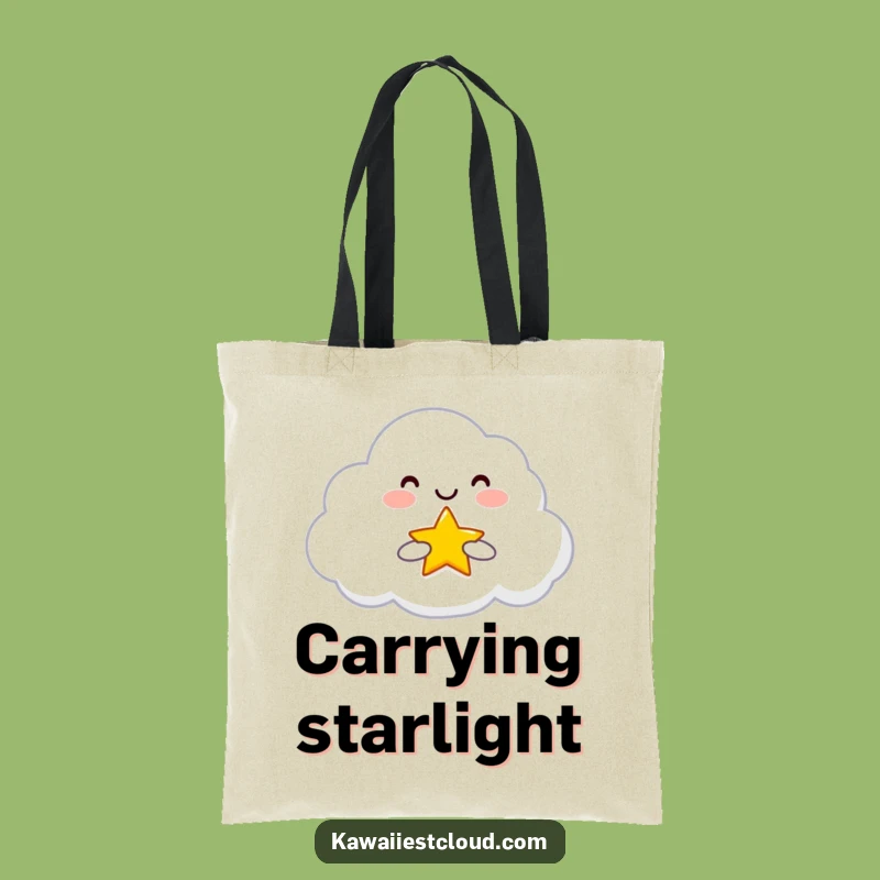 Funny Star Cloud Tote Bag: Carrying Light, Chic Funny Gift